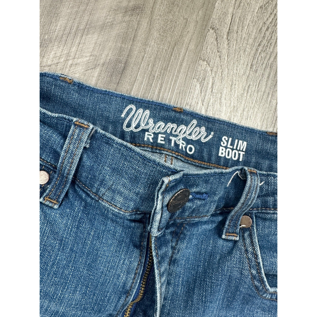 Wrangler RETRO Slim Bootcut Jeans in Blue — Size 30x32 // Preowned