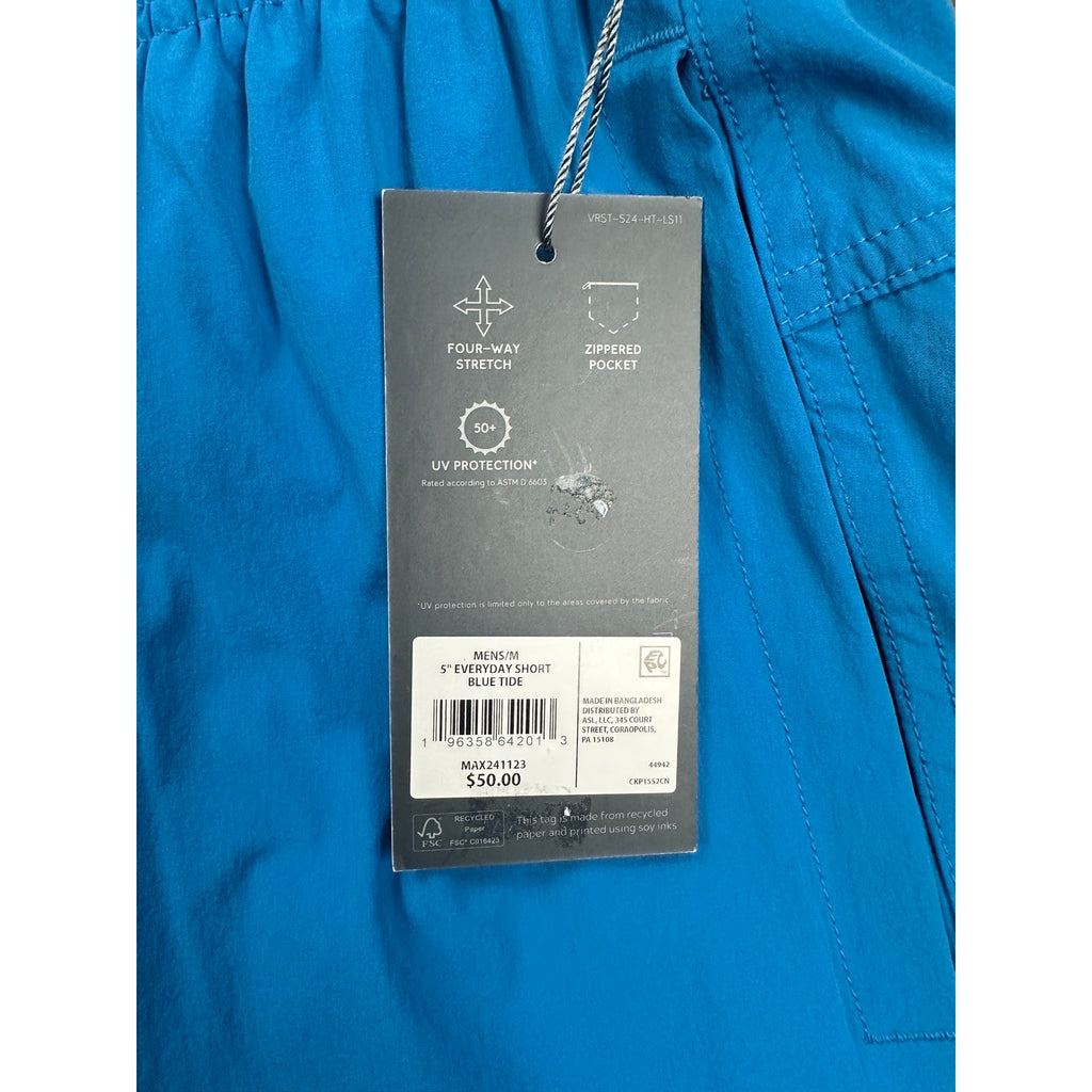 VRST 5-Inch Everyday Performance Athletic Shorts in Blue Tide — Size Medium