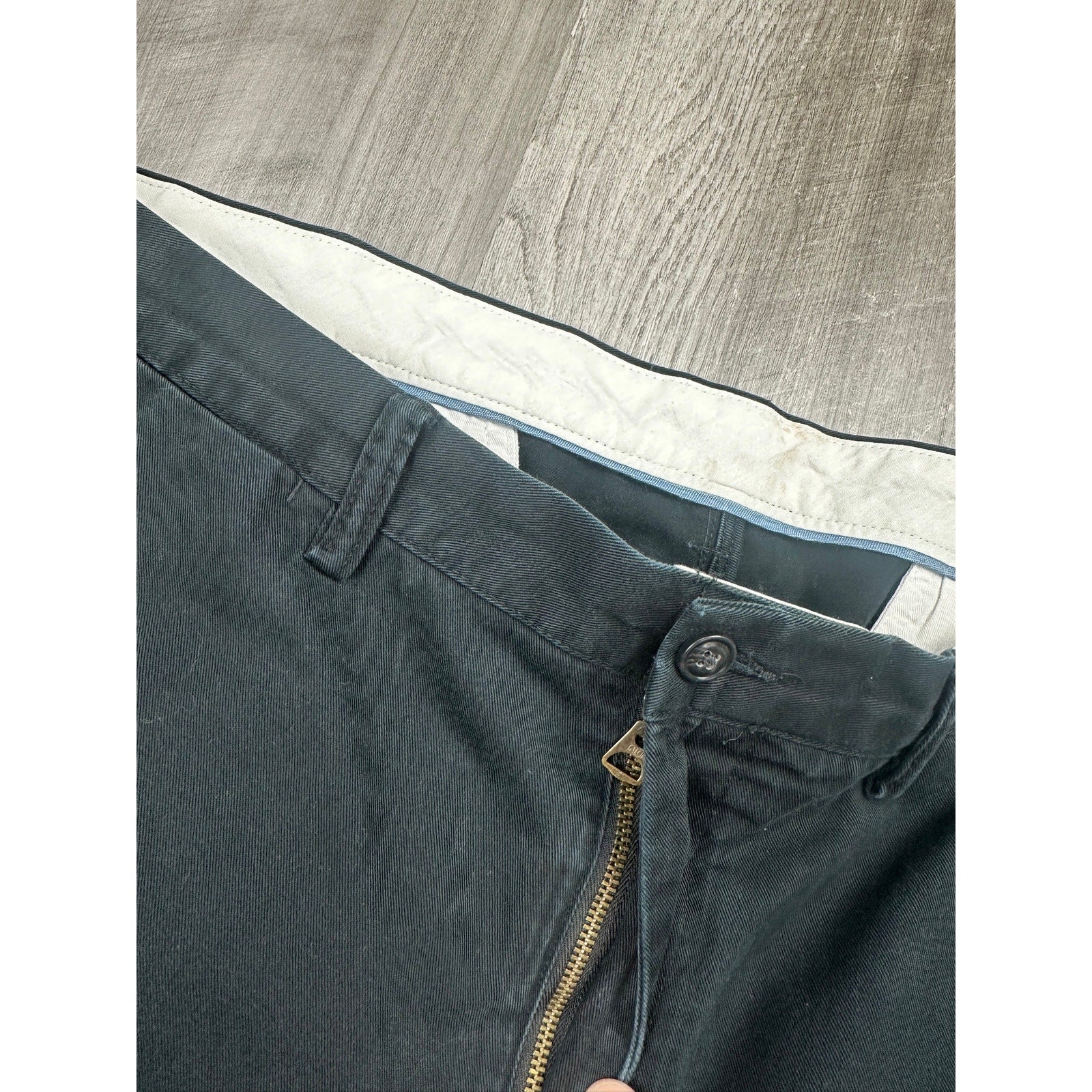Polo Ralph Lauren Classic Fit Cotton Twill Chino Pants in Black — Size 38 // Preowned