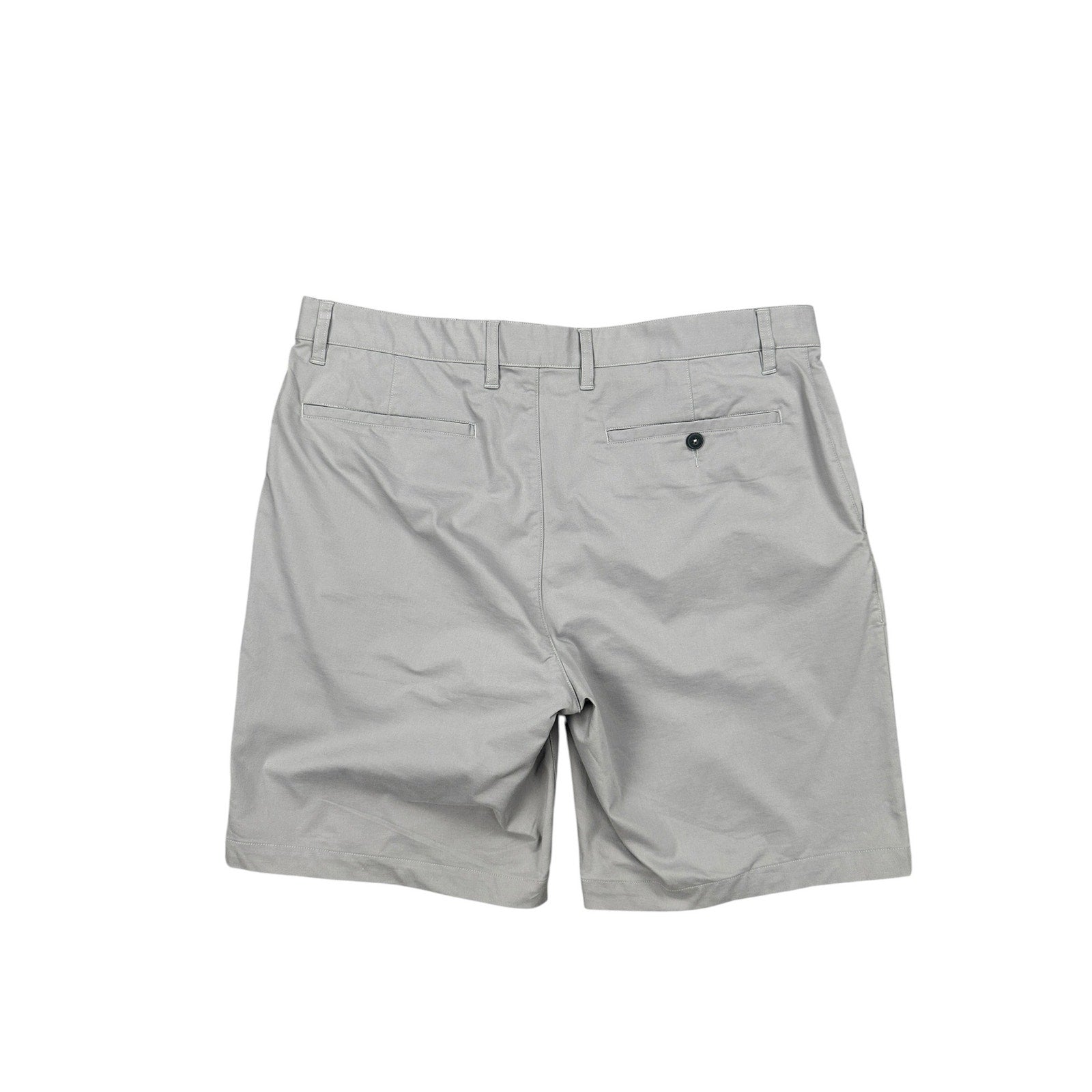 Quince Organic Cotton Coolmax 9" Chino Shorts in Gravel — Size 36