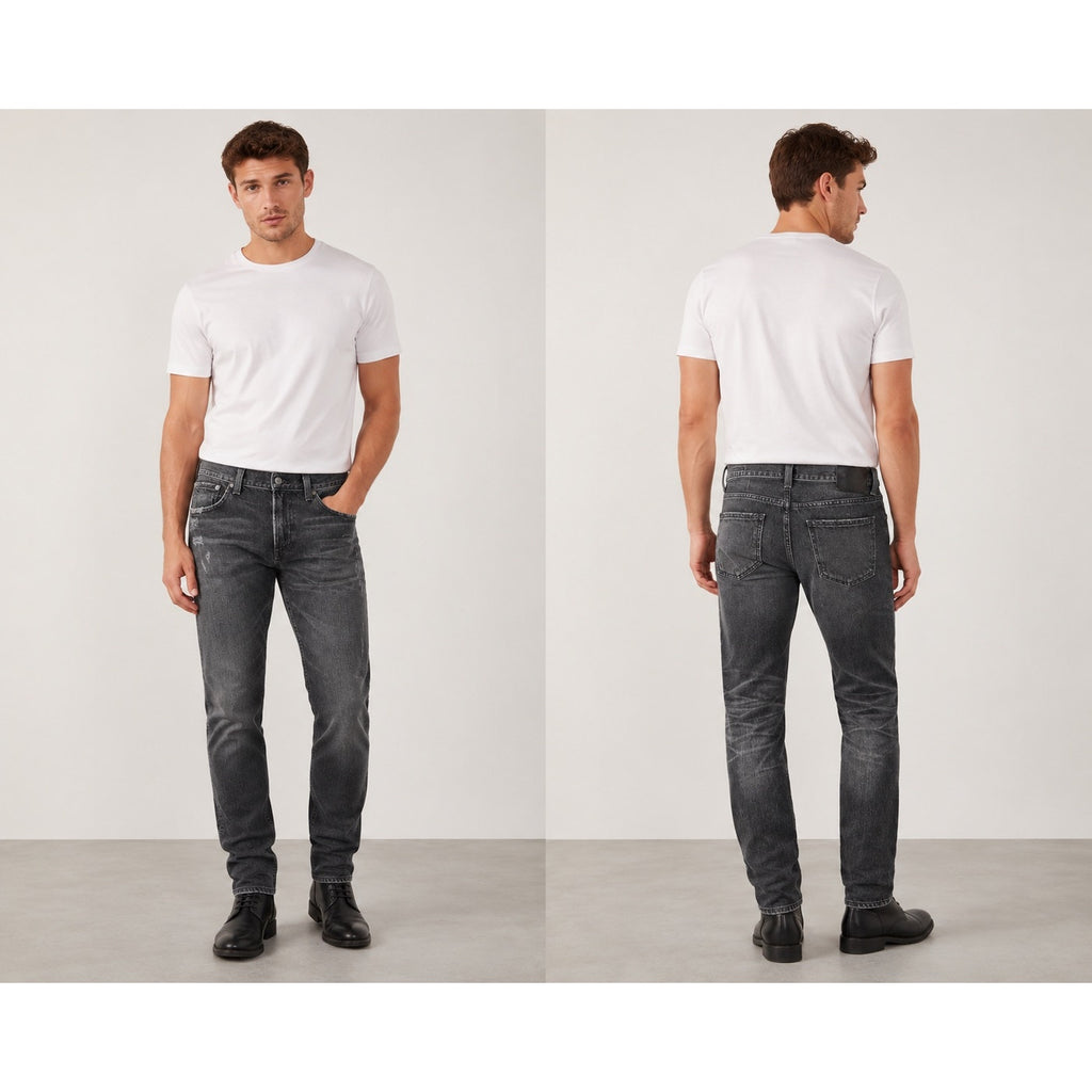 Citizens of Humanity Bowery Standard Slim Jeans in Black — Size 30 // Preowned