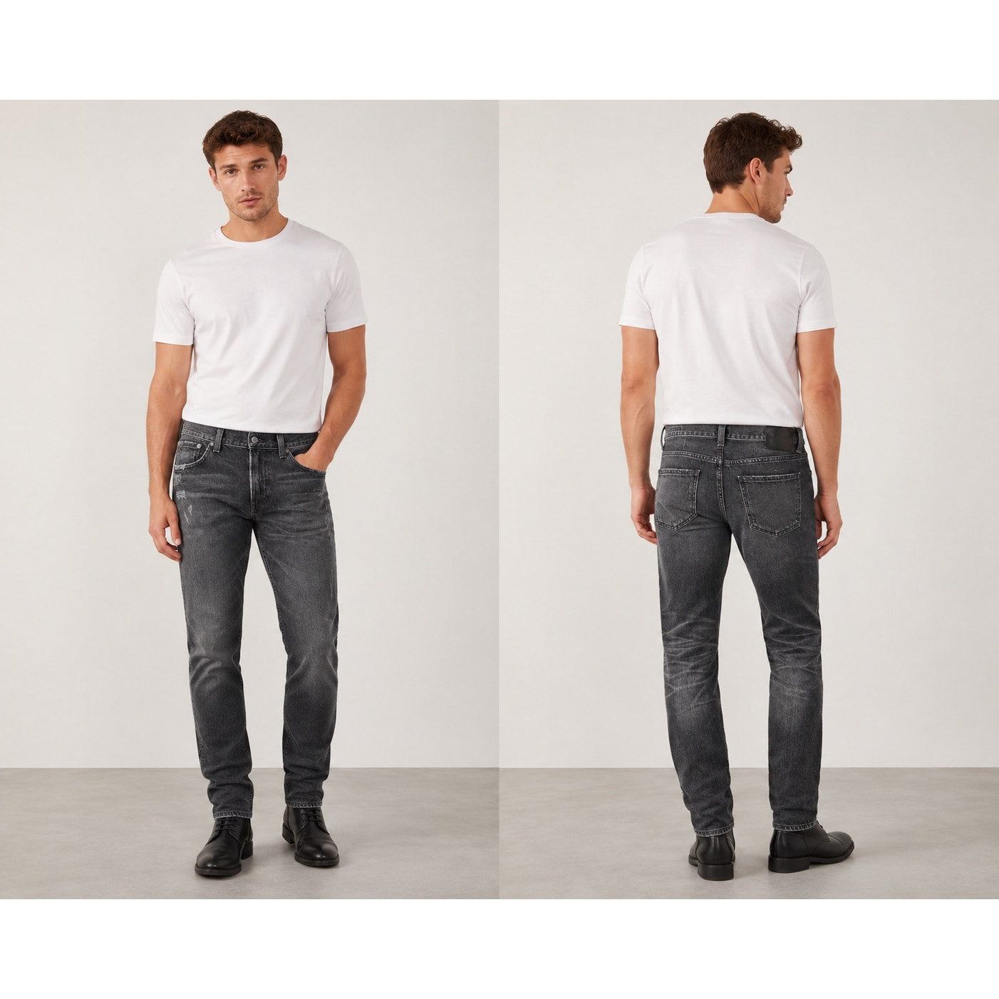 Citizens of Humanity Bowery Standard Slim Jeans in Black — Size 30 // Preowned