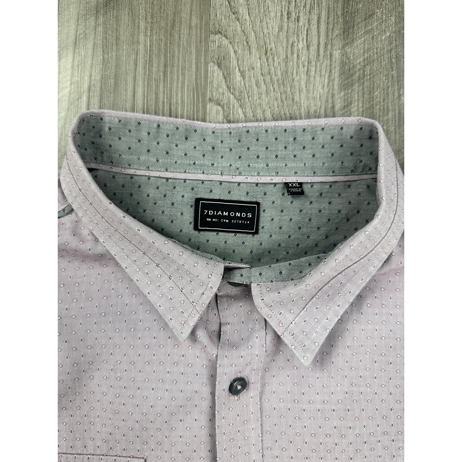 7 Diamonds Weekend Love Long Sleeve Button Down in Burgundy — Size 2XL // Preowned