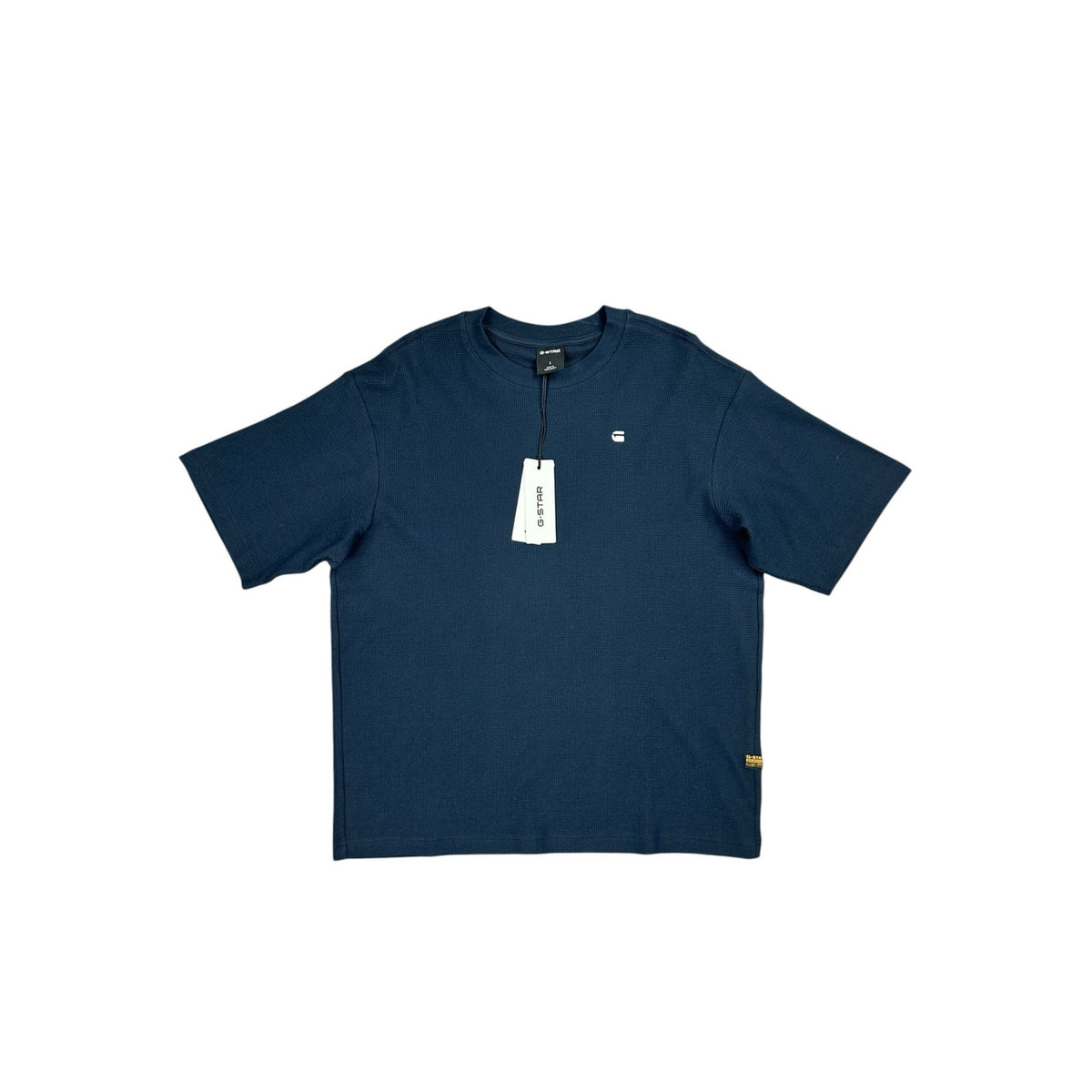G-Star Structured Boxy Waffle Jersey Knit Tee — Size Small