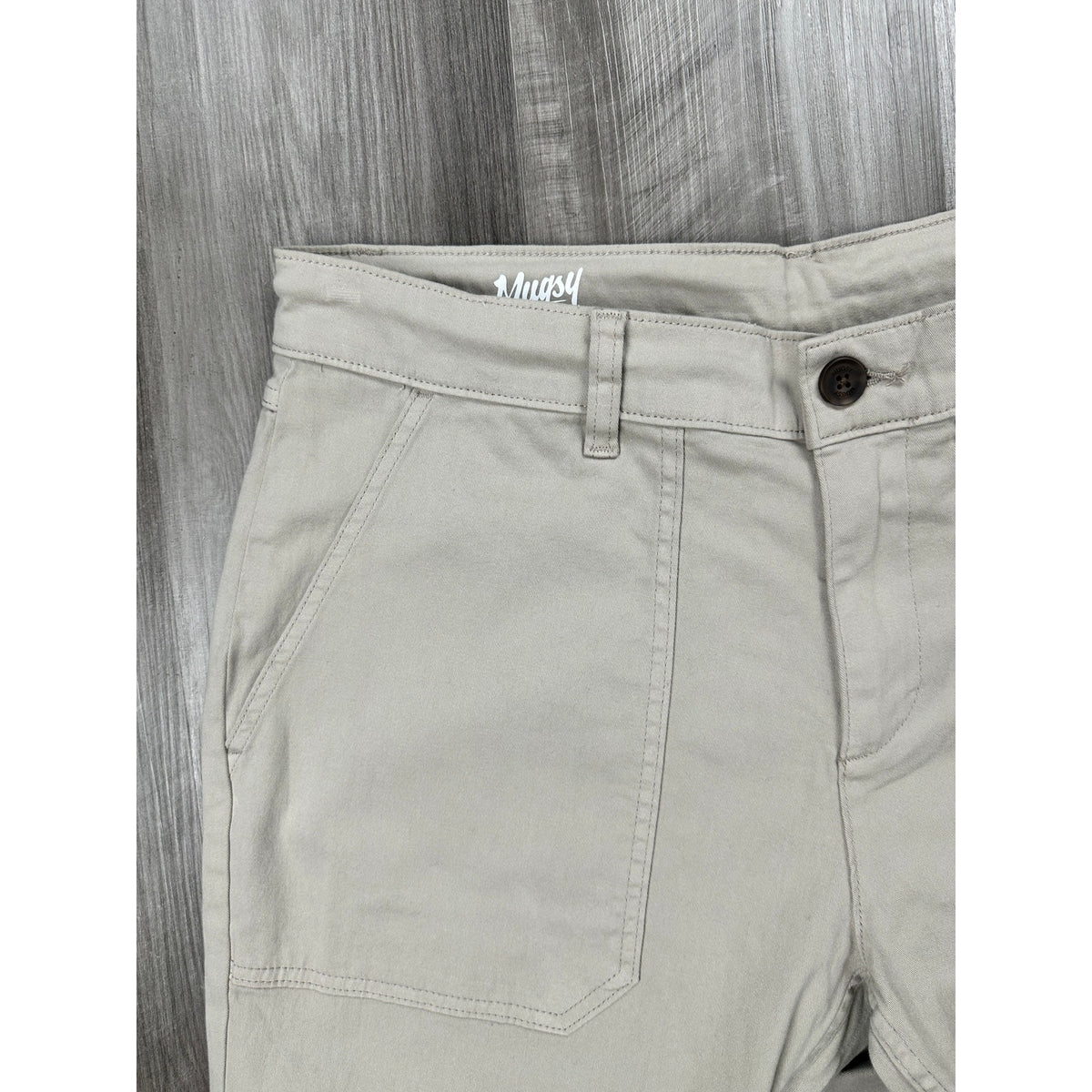 Mugsy Beachwoods Brushed Twill Drawstring 4 Way Stretch Pants — Size 35x32 // Preowned