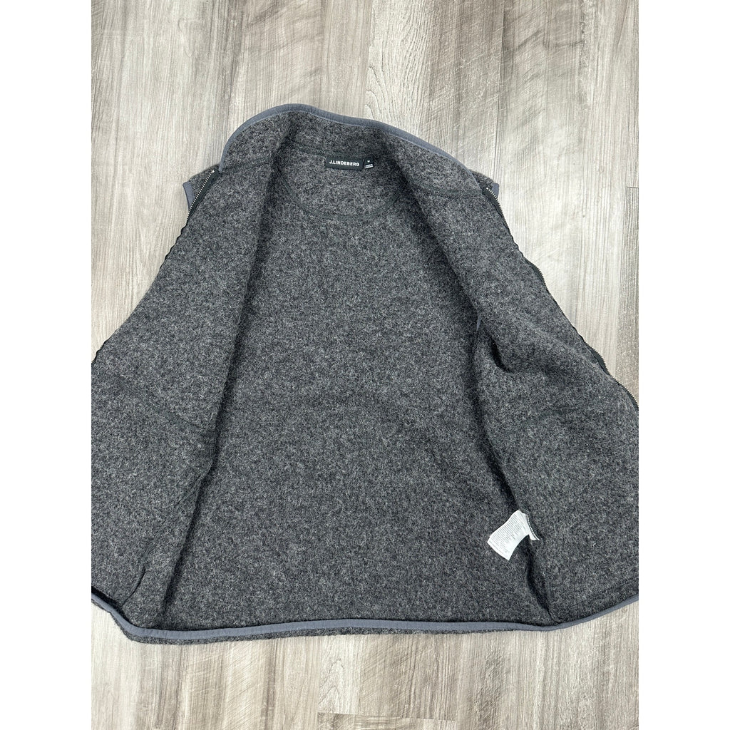 J. Lindeberg Duncan Wool Fleece Vest — Size Medium // Preowned