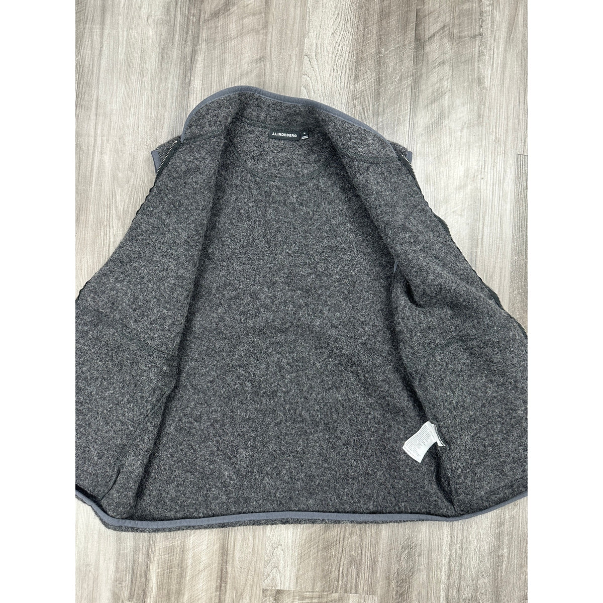 J. Lindeberg Duncan Wool Fleece Vest — Size Medium // Preowned