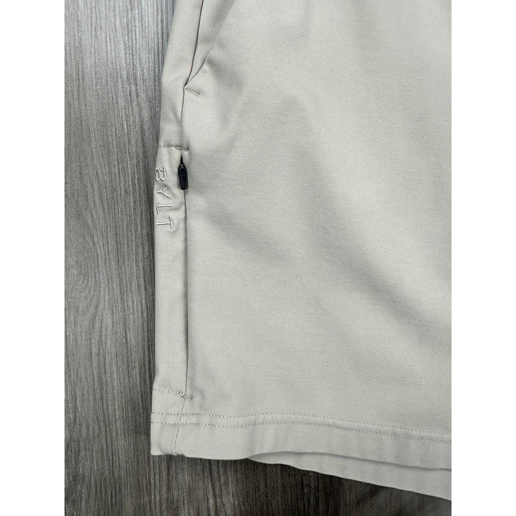 BYLT Premium Basics Everyday Short 2.0 in Dove Khaki — Size 36 // Preowned