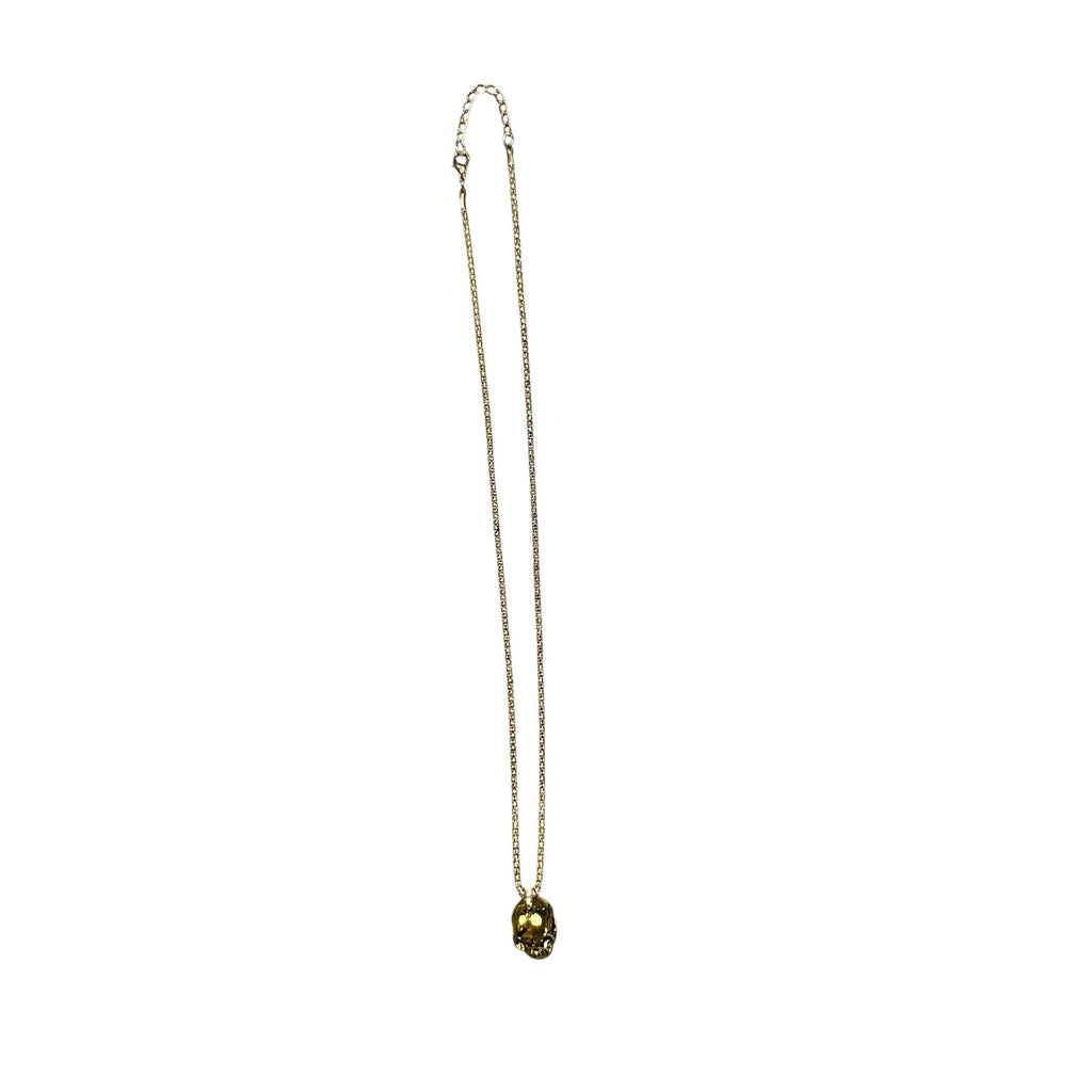 Andrew Christian Skull Necklace in Gold — One Size