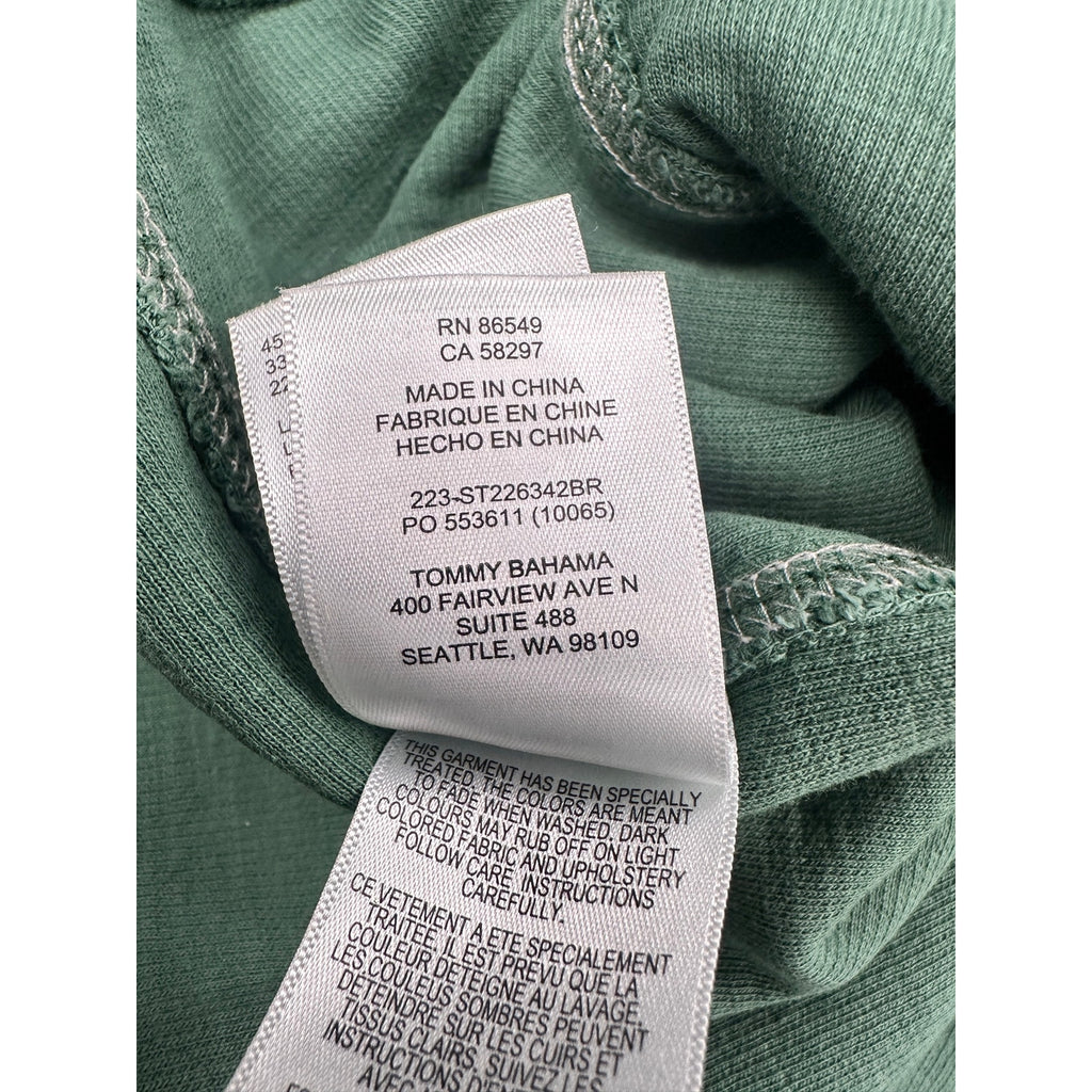 Tommy Bahama Baylor Bears Tobago Bay Half Zip Pullover in Green — Size 2XL // Preowned
