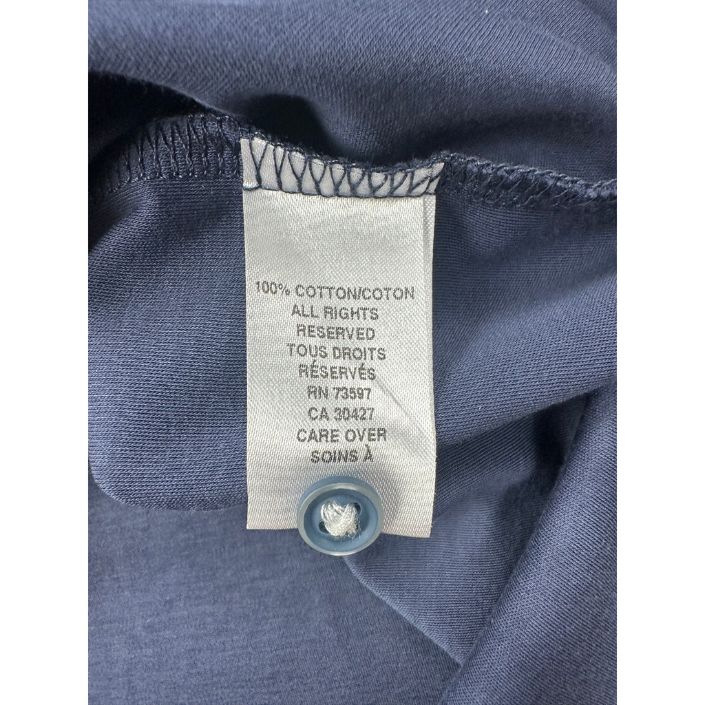 Raffi The Linden Aqua Cotton Short Sleeve Button Down Shirt — Size 2XL // Preowned