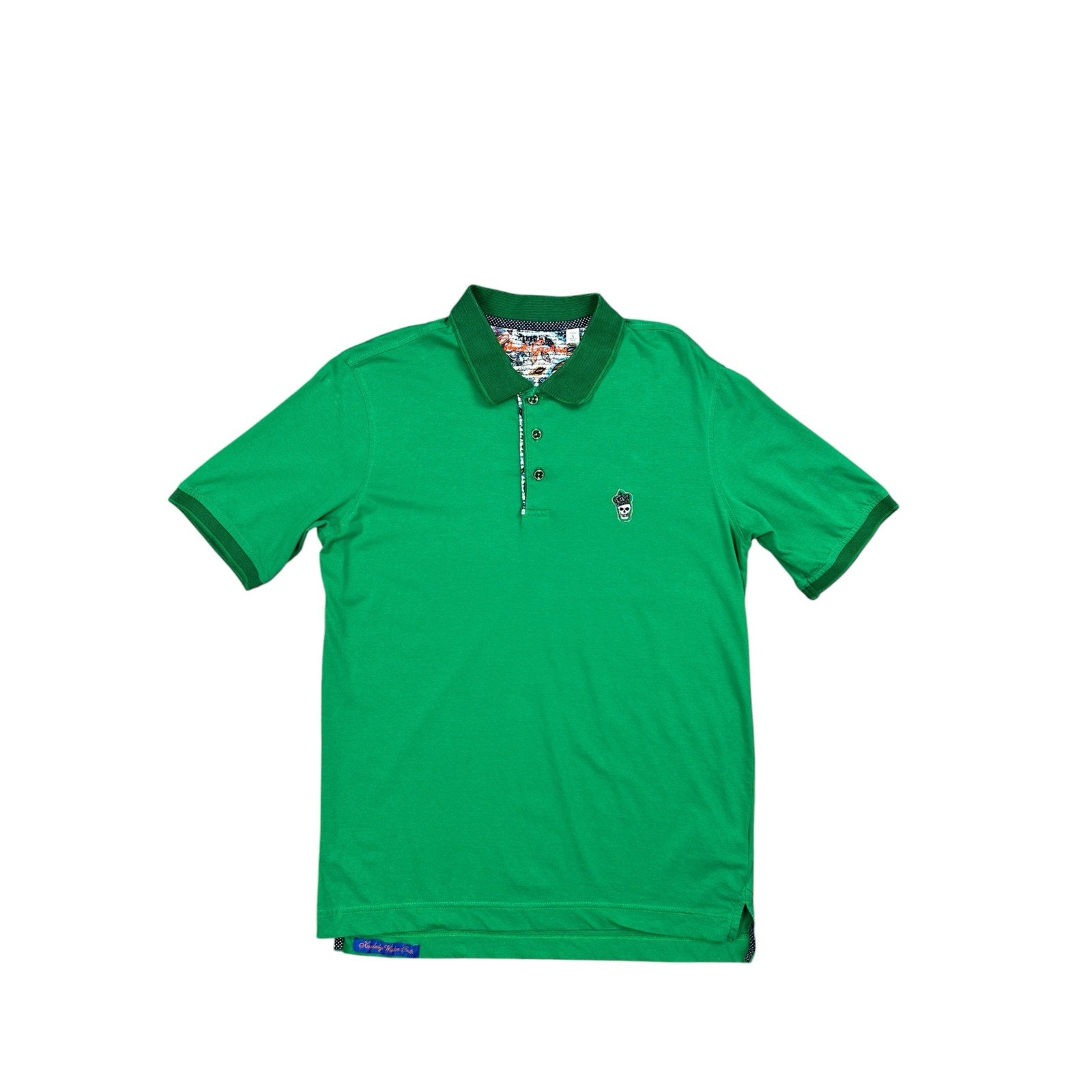 Robert Graham Lucifer Knit Classic Fit Polo in Green — Size Small // Preowned