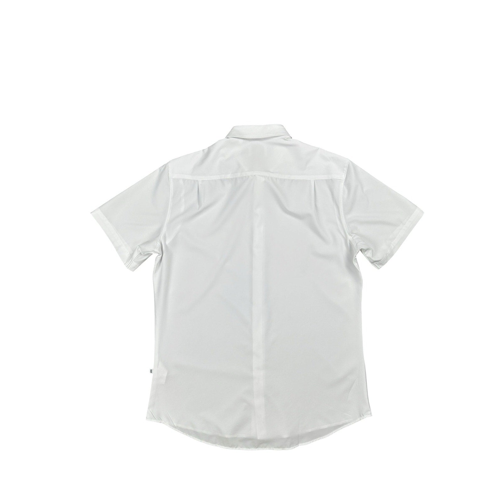 7 Diamonds Siena 4 Way Stretch Woven Short Sleeve Shirt in White — Size Medium