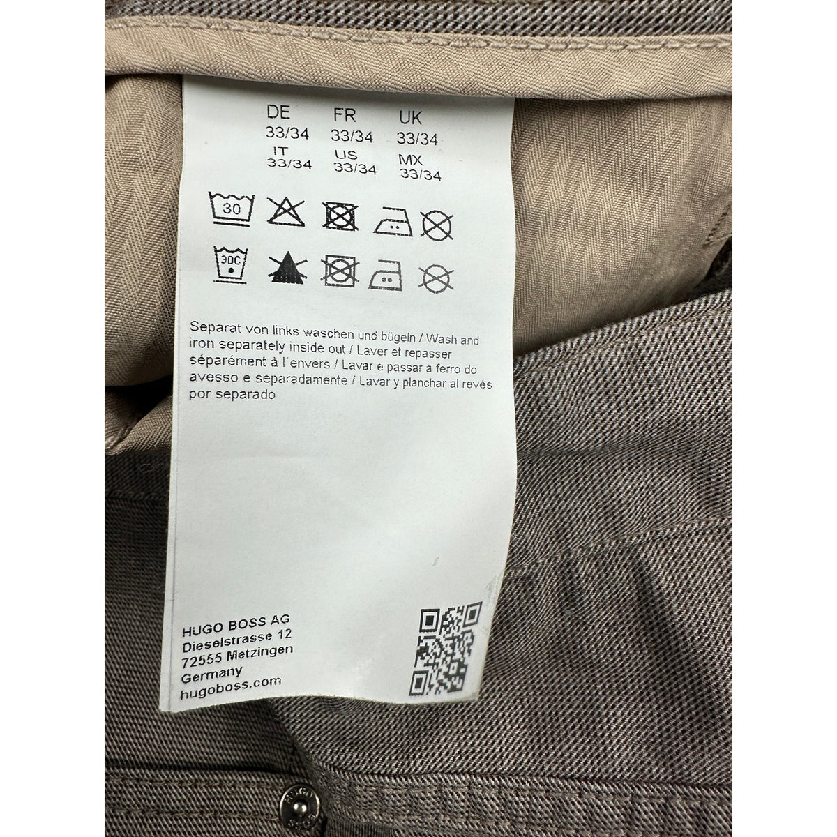 BOSS Hugo Boss Delaware Stretch Slim Fit Chino Pants — Size 33 // Preowned