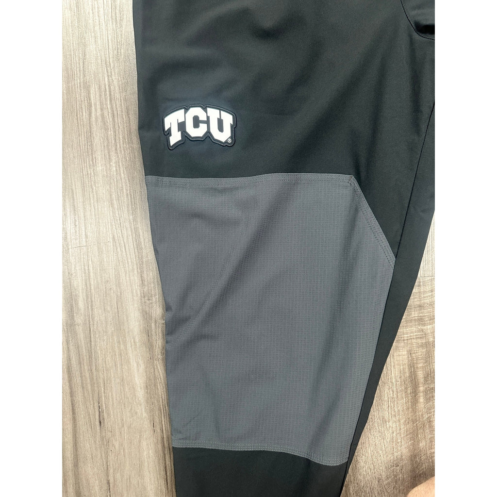 Nike TCU Horned Frogs Team Issued Player #10 J. Hoover Performance Pants in Black Gray — Size Large // Preowned