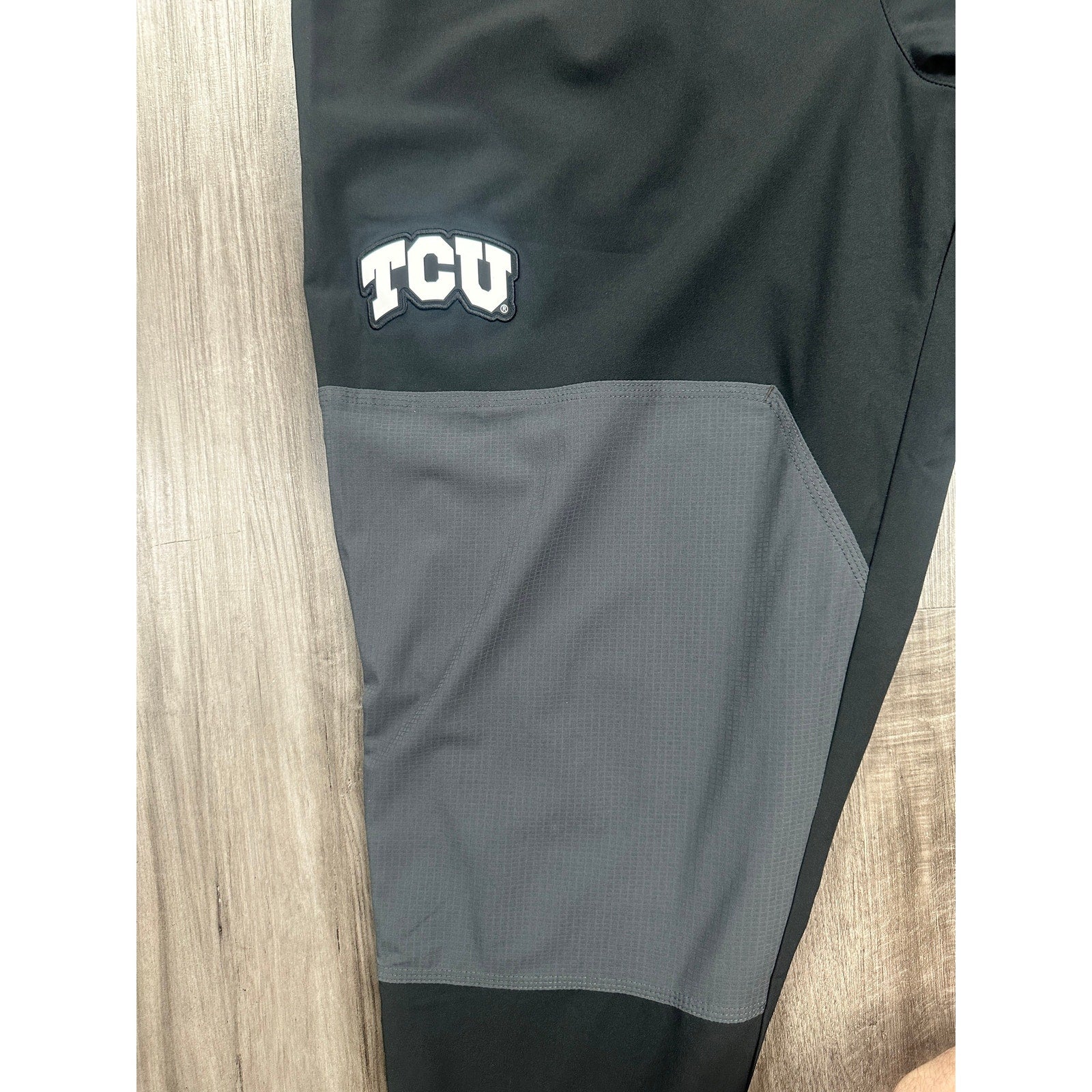 Nike TCU Horned Frogs Team Issued Player #10 J. Hoover Performance Pants in Black Gray — Size Large // Preowned