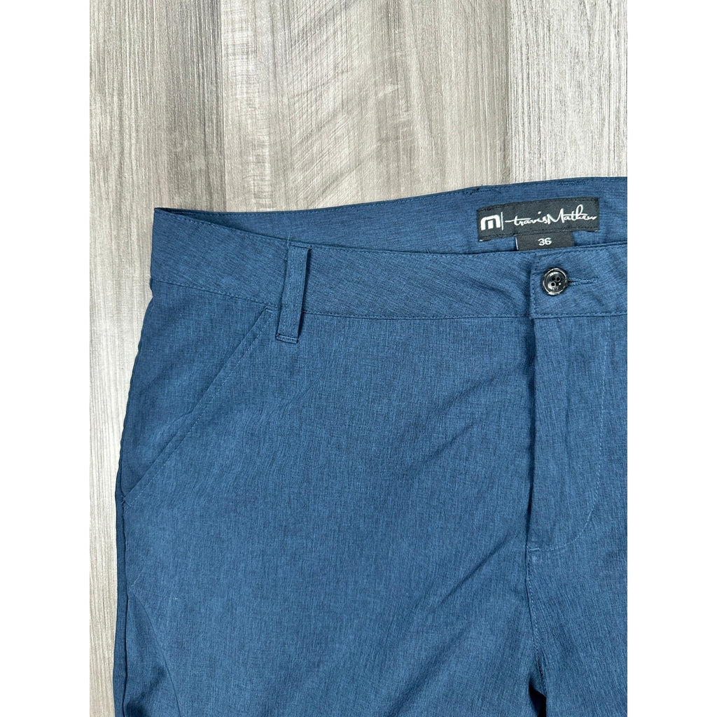 TravisMathew Laddium Performance Golf Chino Pants in Navy — Size 36 // Preowned