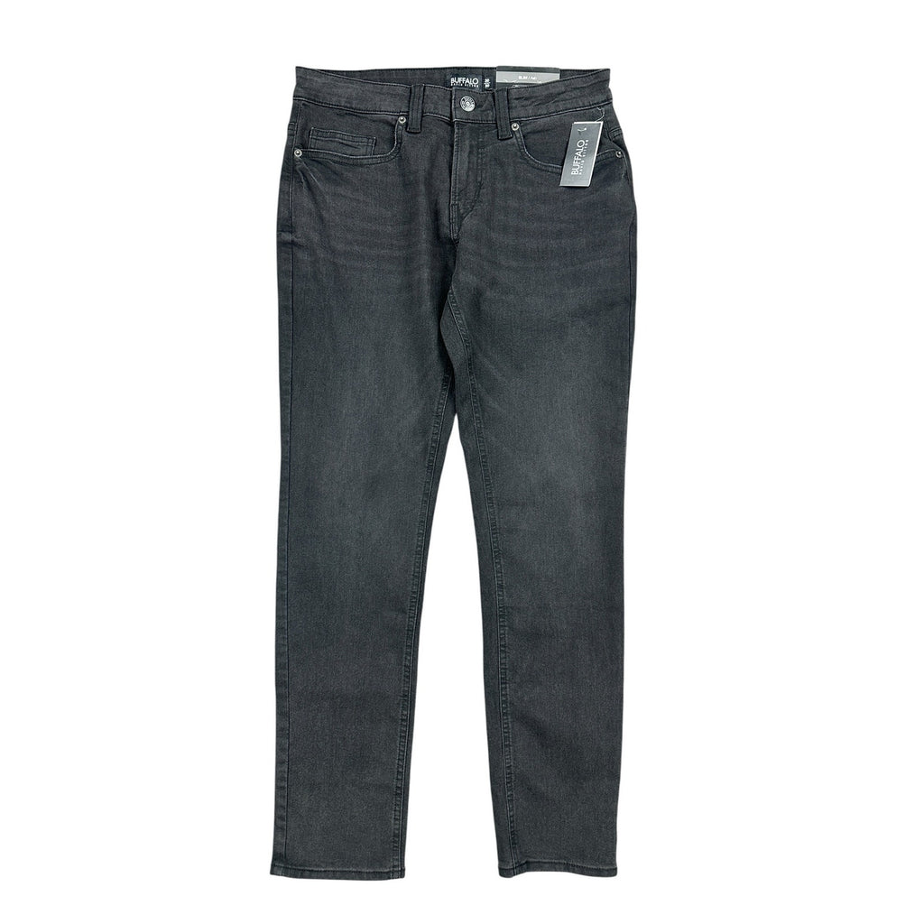 Buffalo David Bitton Ash Slim Stretch Jeans in Black Sanded — Size 30x30