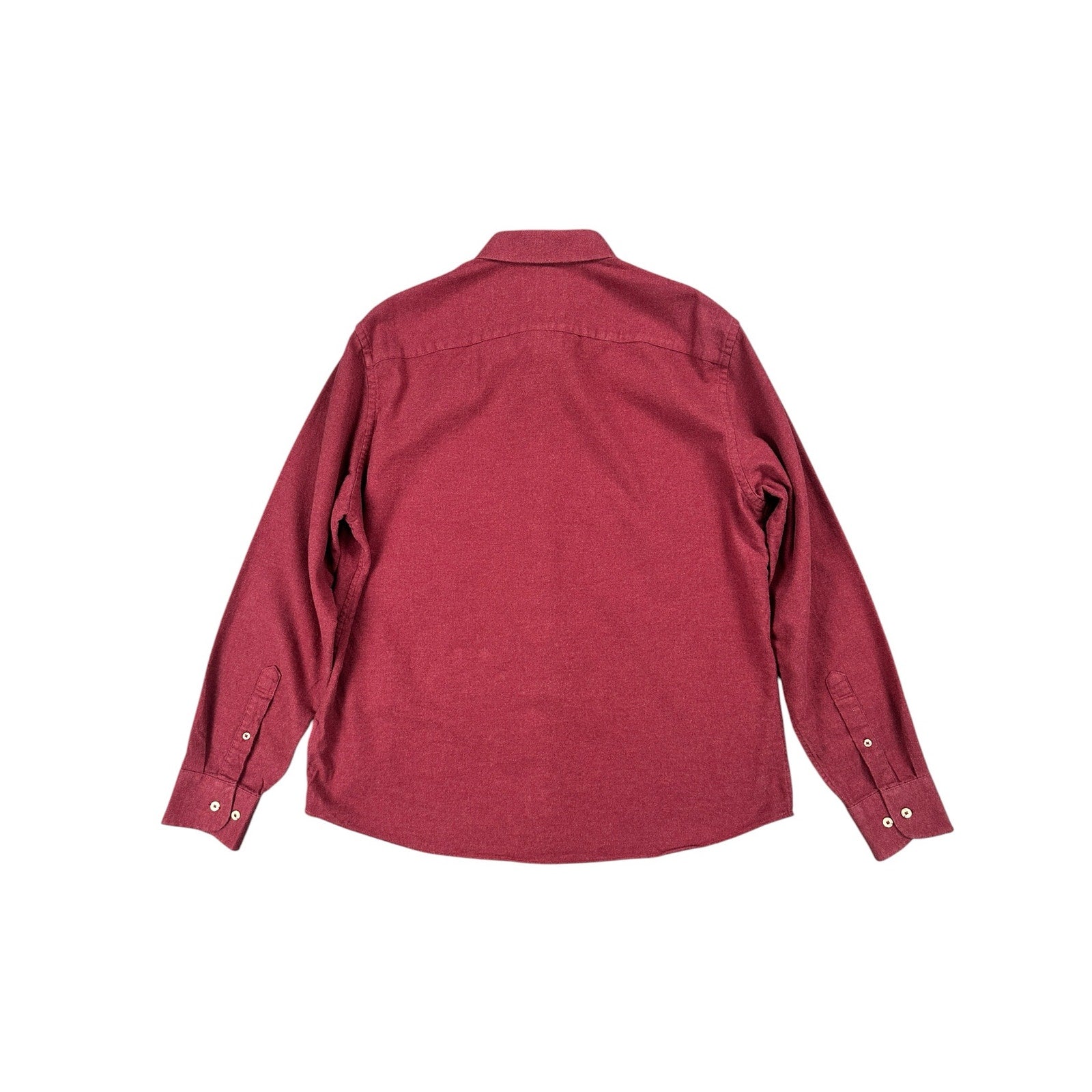 UNTUCKit Sherwood Flannel Long Sleeve Button Down in Dark Red — Size XL // Preowned