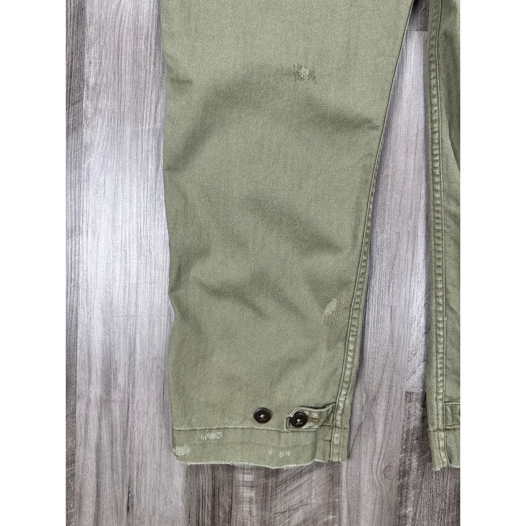 Polo Ralph Lauren Herringbone M-43 Field Pants in Green — Size 36 // Preowned