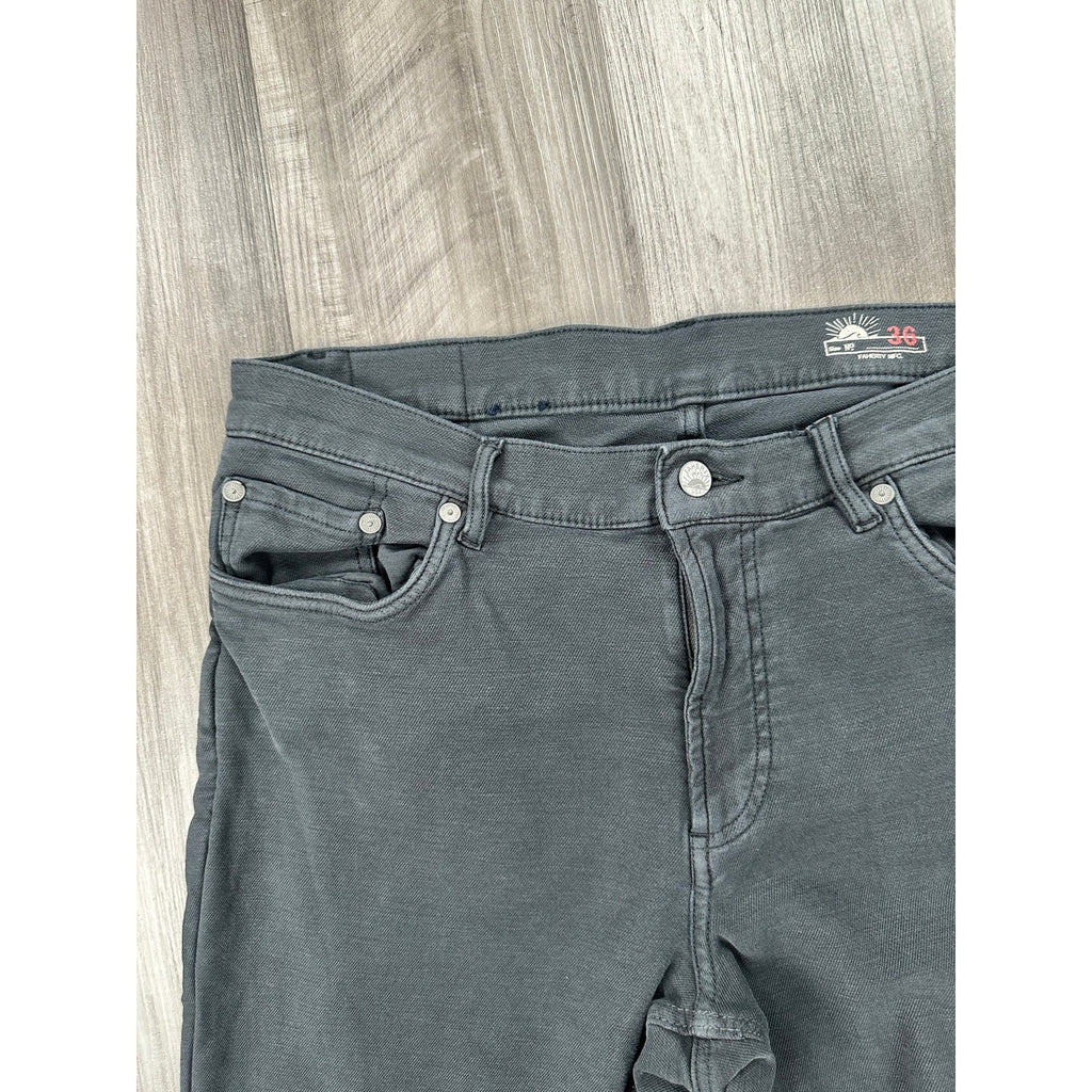 Faherty Stretch Terry 5 Pocket Pants in Onyx Black — Size 36 // Preowned