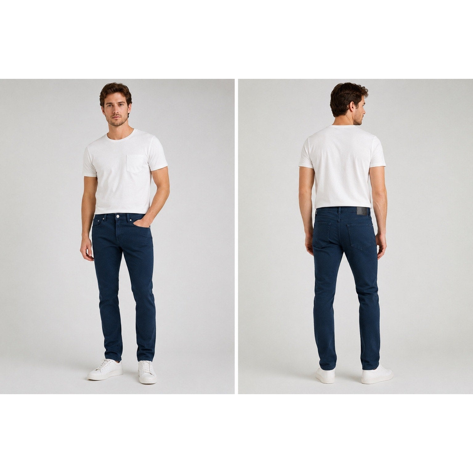 Liverpool Los Angeles Kingston Modern Straight Stretch Jean in Navy — Size 31x34
