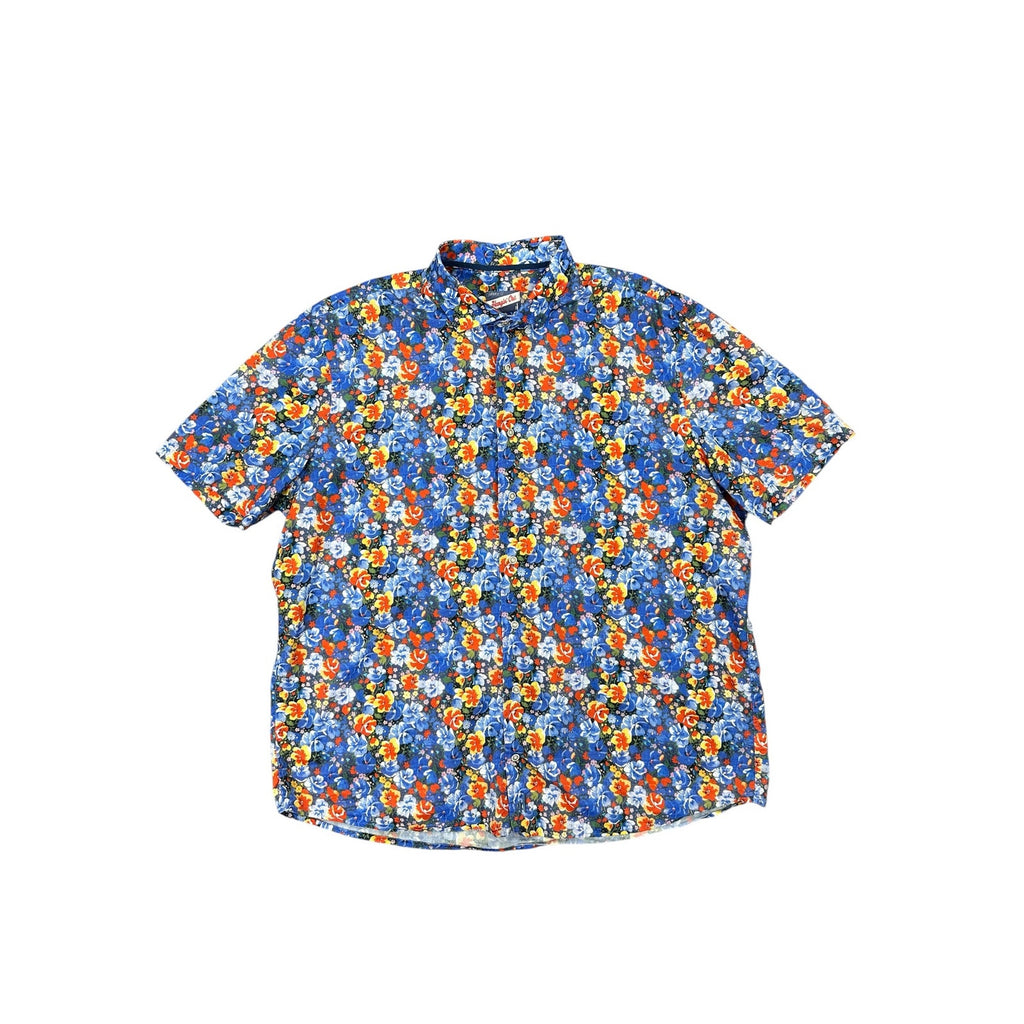 Johnnie-O Barren Hangin' Out Hawaiian Floral Short Sleeve Shirt in Oceanside — Size XL // Preowned