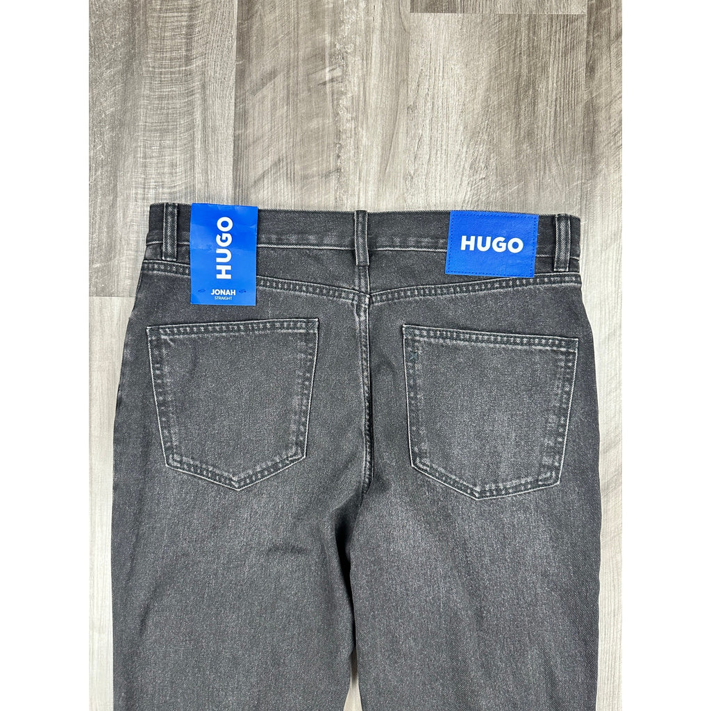 HUGO Jonah Regular Straight Jeans in Black — Size 32x32