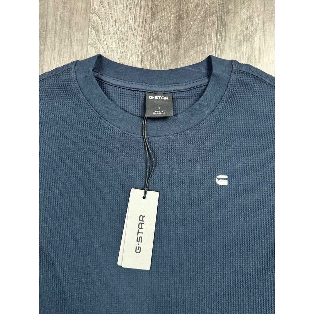 G-Star Structured Boxy Waffle Jersey Knit Tee — Size Small