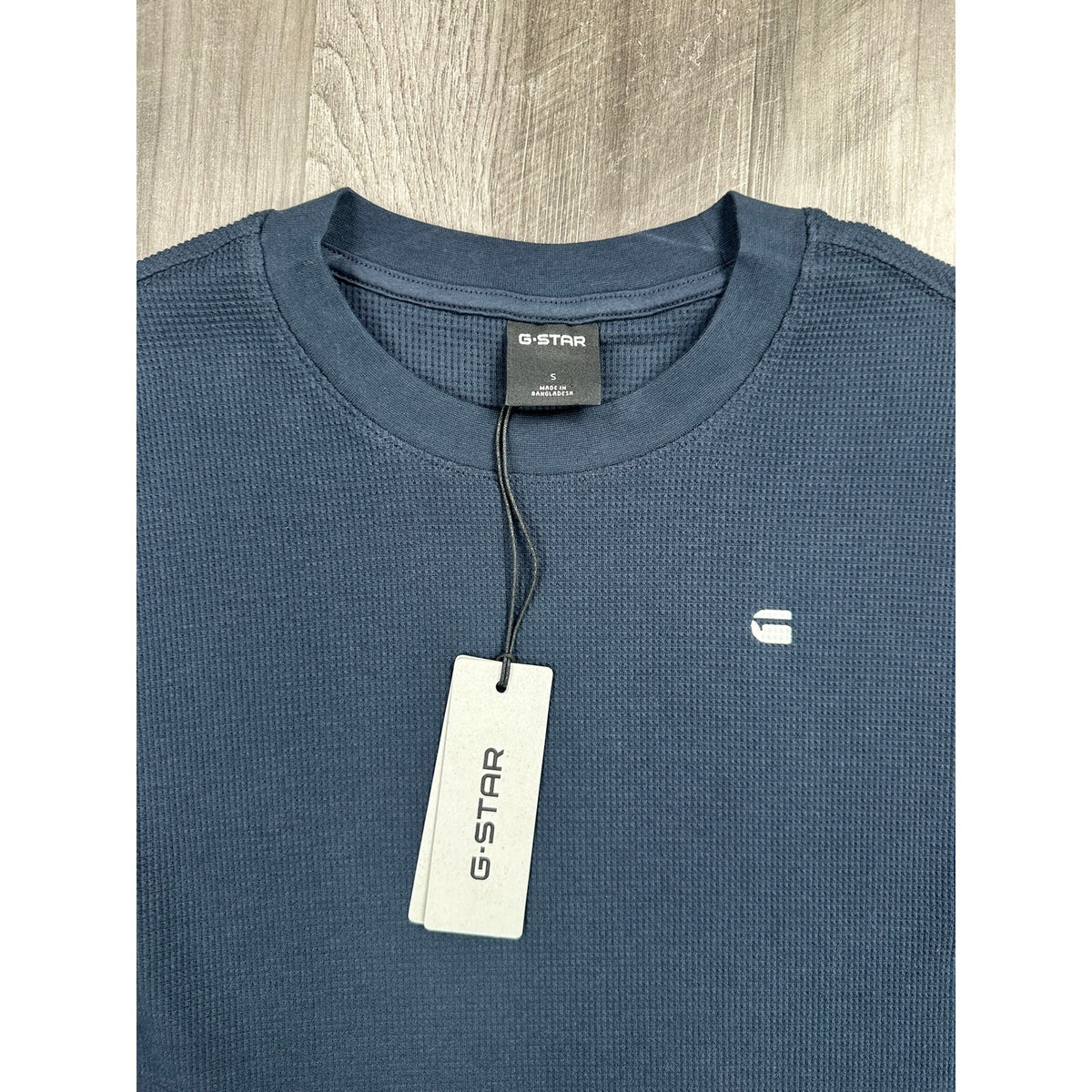 G-Star Structured Boxy Waffle Jersey Knit Tee — Size Small