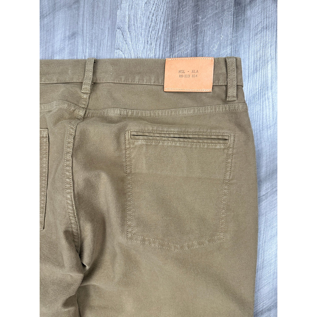 Billy Reid Moleskin Slim Fit 5 Pocket Pants in Tan — Size 34 // Preowned