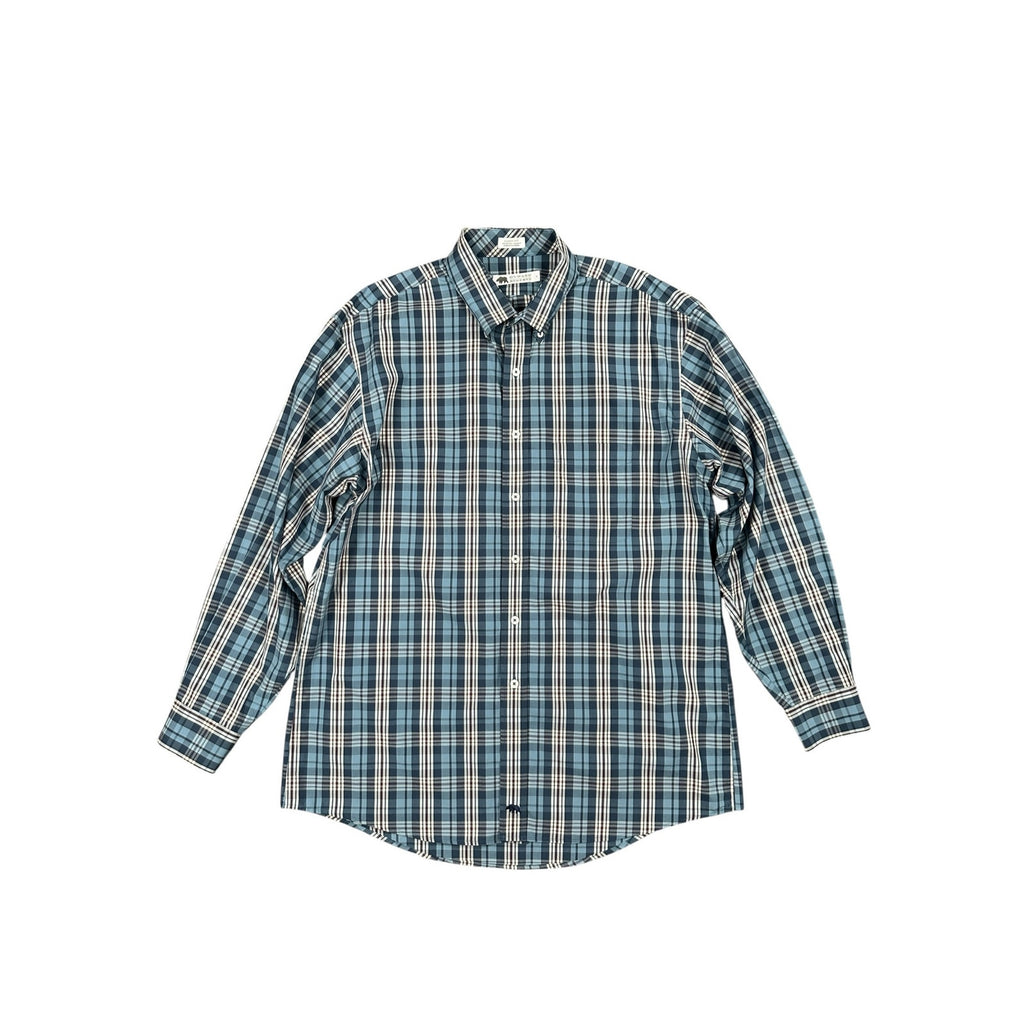Onward Reserve Classic Fit Non-Iron Plaid Long Sleeve Button Down — Size Large // Preowned