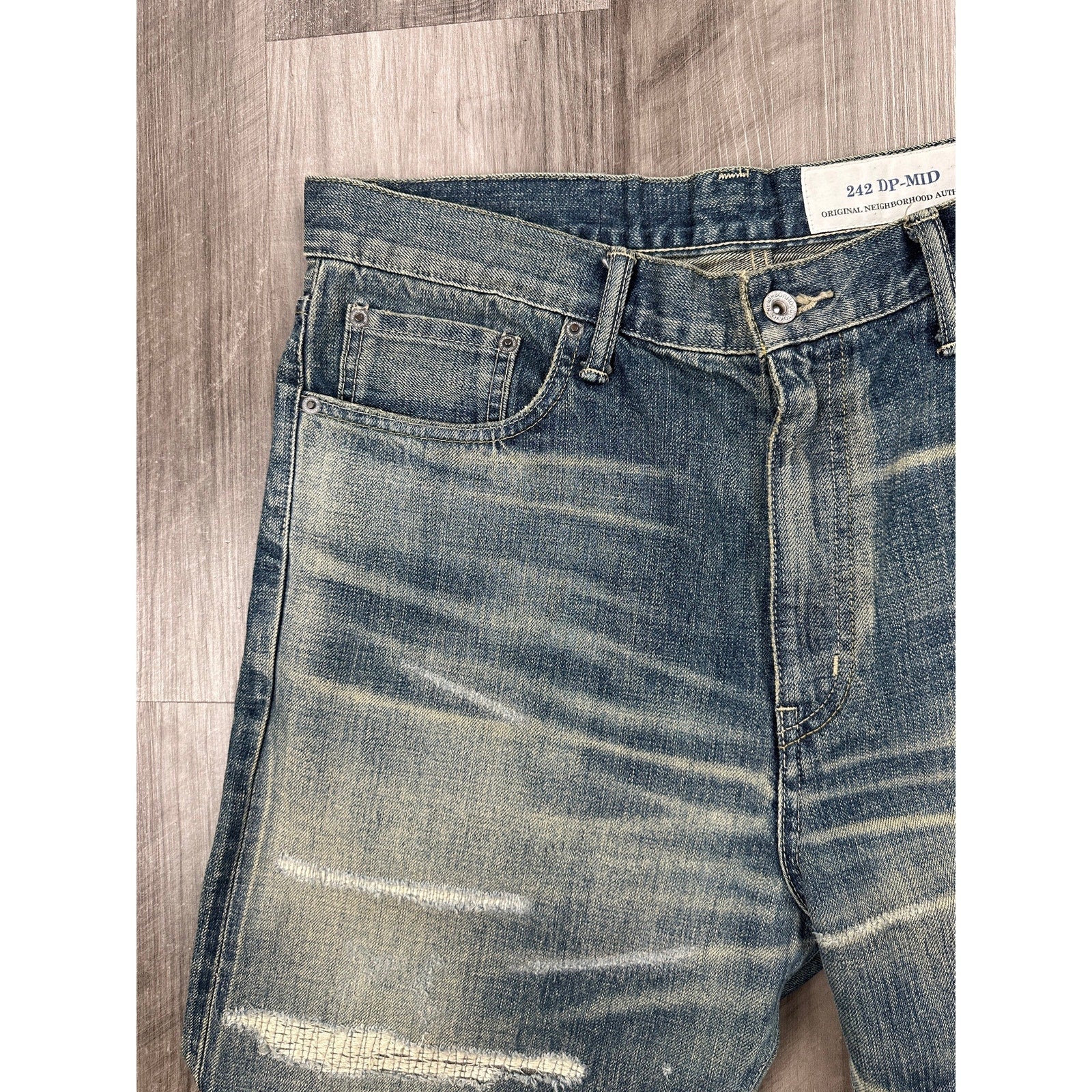 Neighborhood 242 DP-MID Made in Japan Jeans in Blue — Size Large // Preowned
