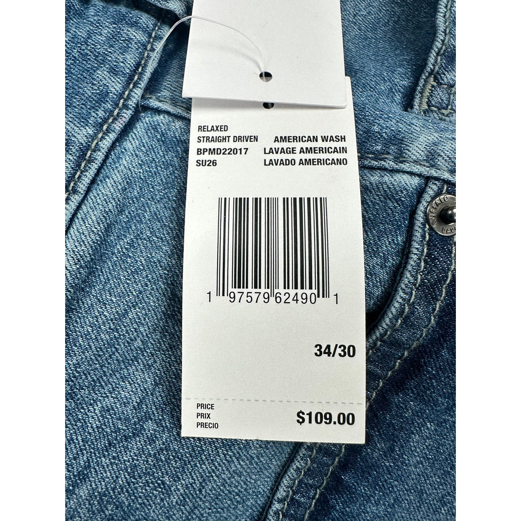 Buffalo David Bitton Driven Relaxed Straight Jeans — Size 34x30
