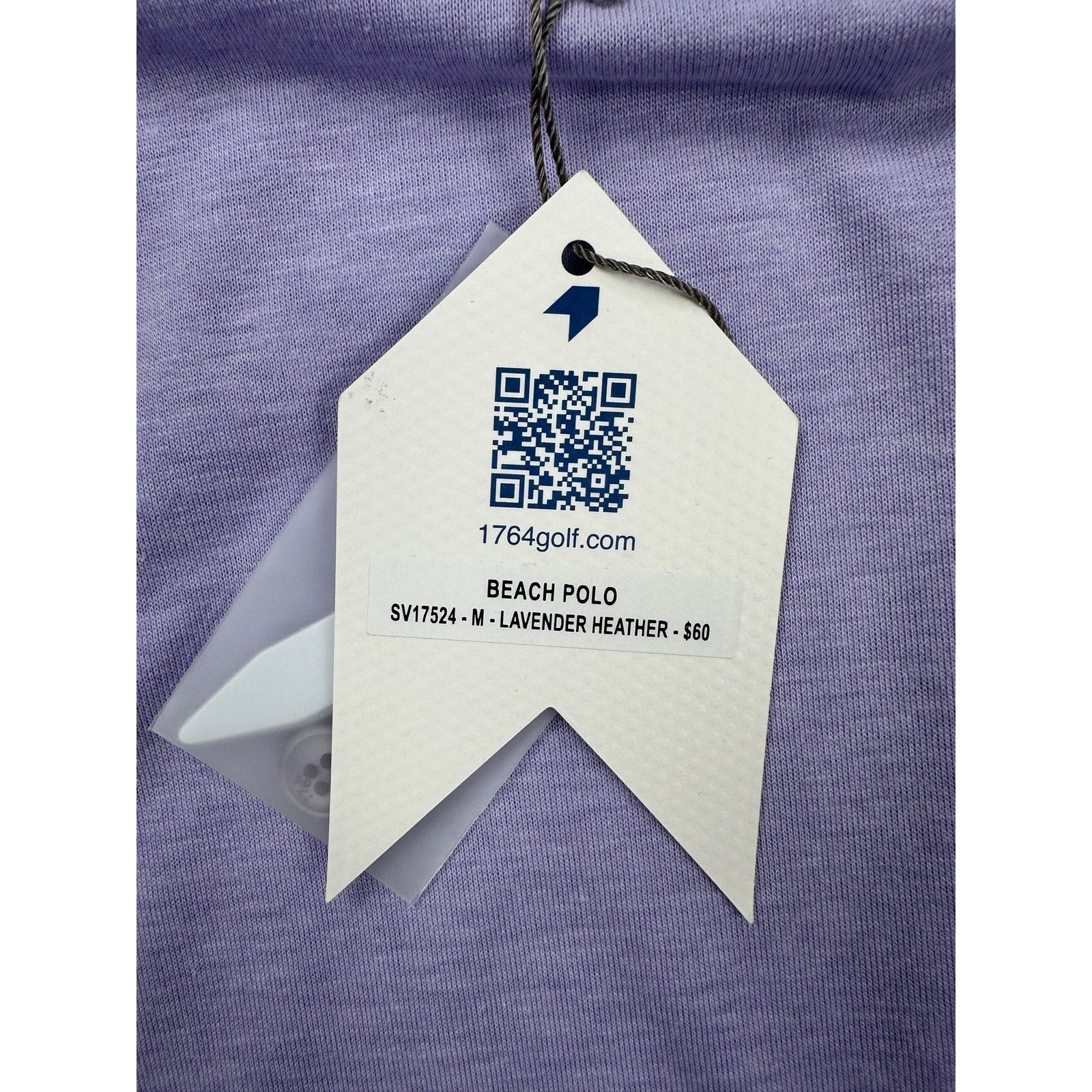 1764 Signature Beach Polo in Lavender Heather — Size Medium