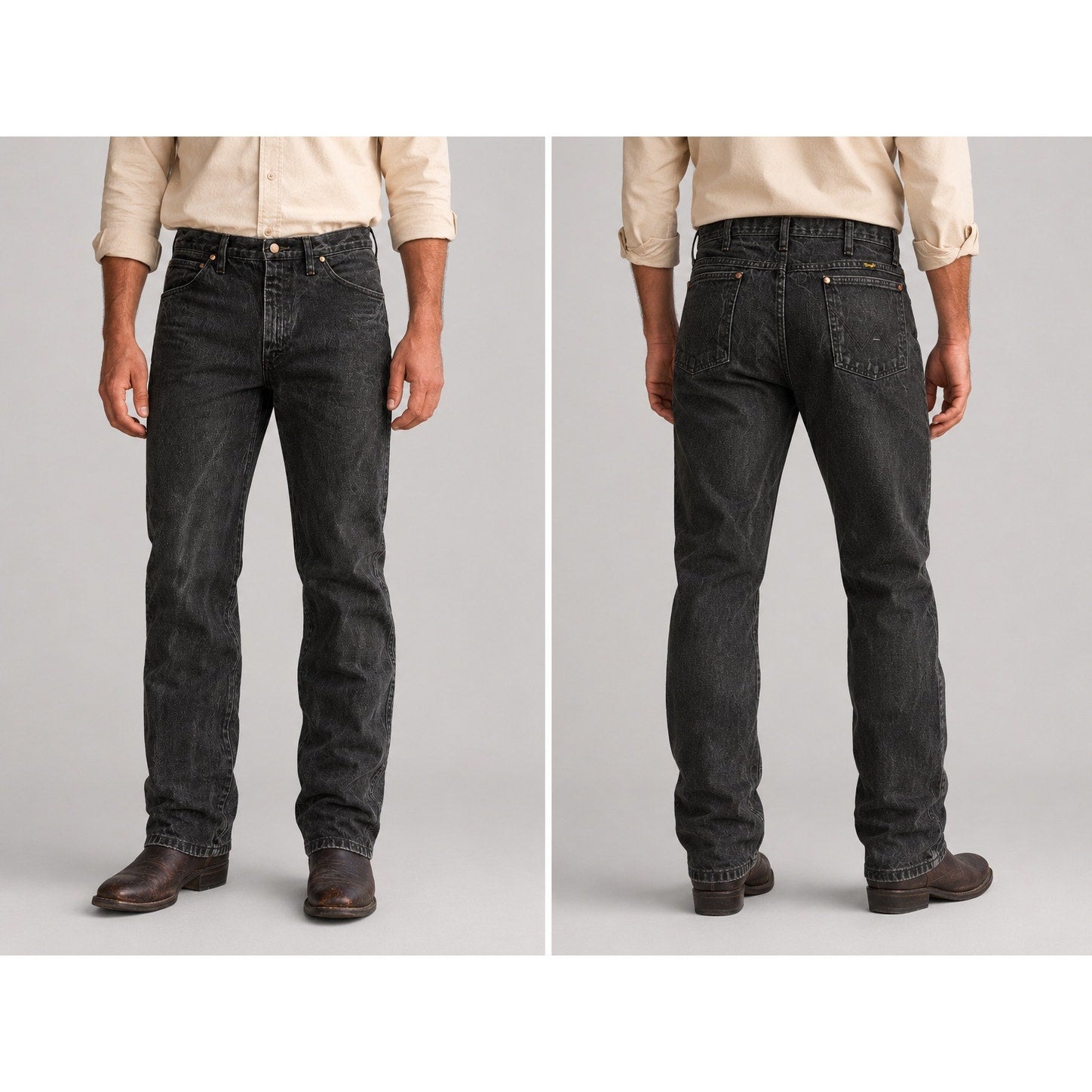 Wrangler Cowboy Cut Slim Fit Jean in Chocolate Brown — Size 34x34 // Preowned