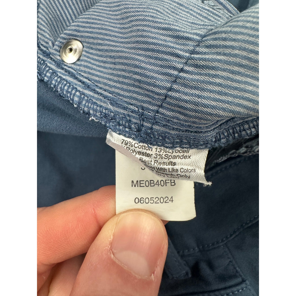 Peter Millar Signature Sateen Classic Fit 5 Pocket Pants in Blue — Size 40x32 // Preowned