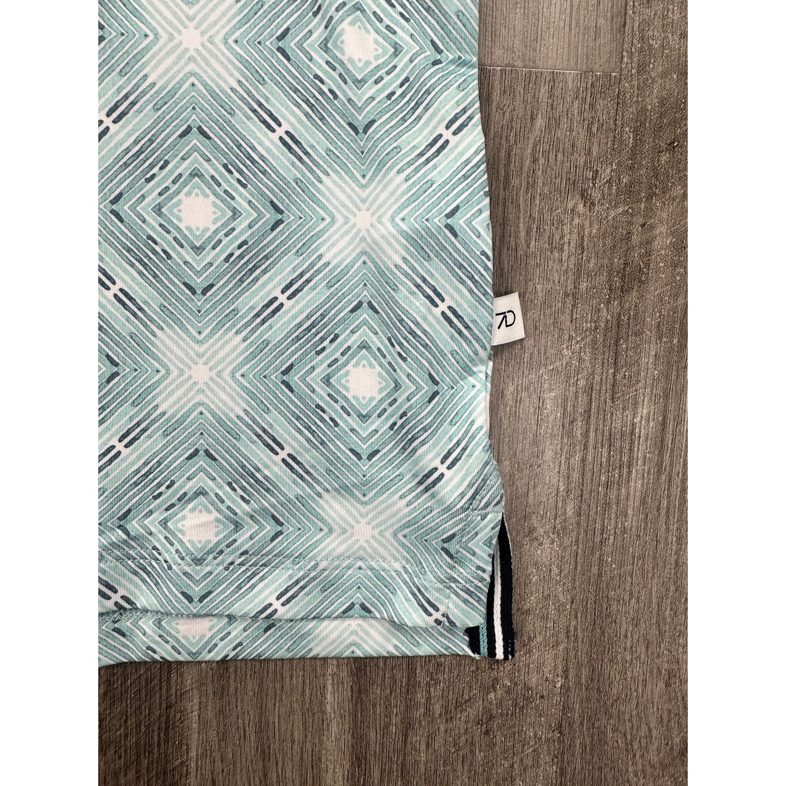 7 Diamonds Polaris 4 Way Stretch Performance Jersey Polo in Seafoam Green — Size 2XL