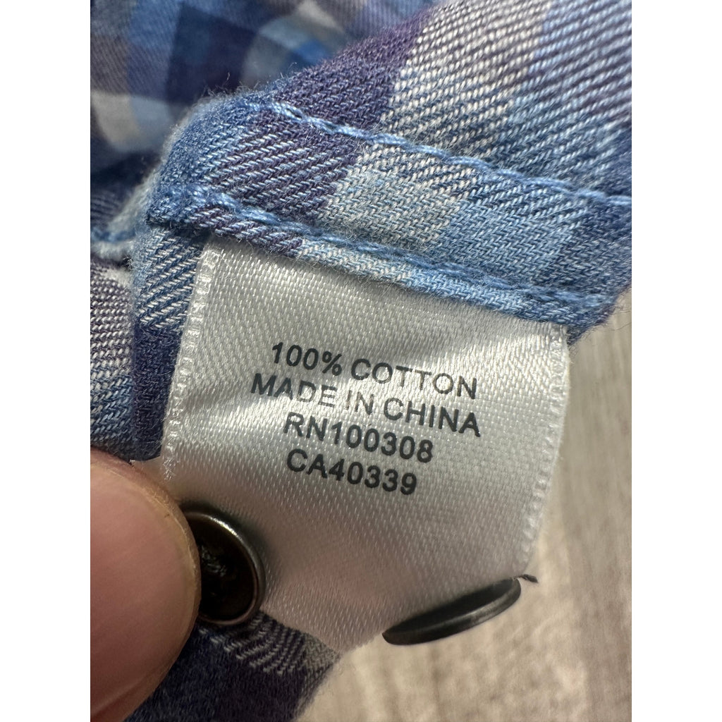 Peter Millar North Bay Crown Cotton Sport Plaid Long Sleeve Button Down Shirt — Size 2XT // Preowned