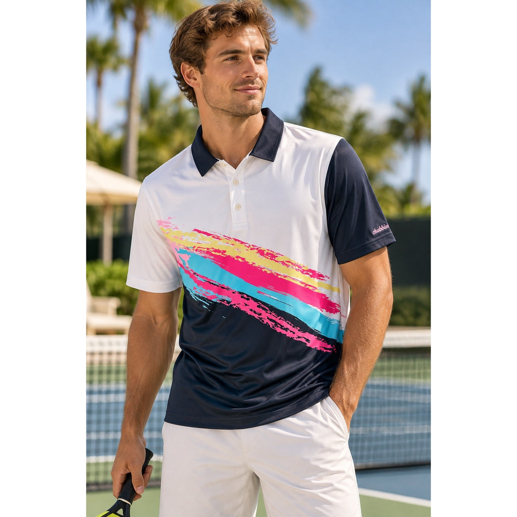 Chubbies The Tennis Champ Performance Polo — Size Medium