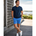 Ash & Erie Signature Stretch Chino Shorts in Blue — Size 38 // Preowned