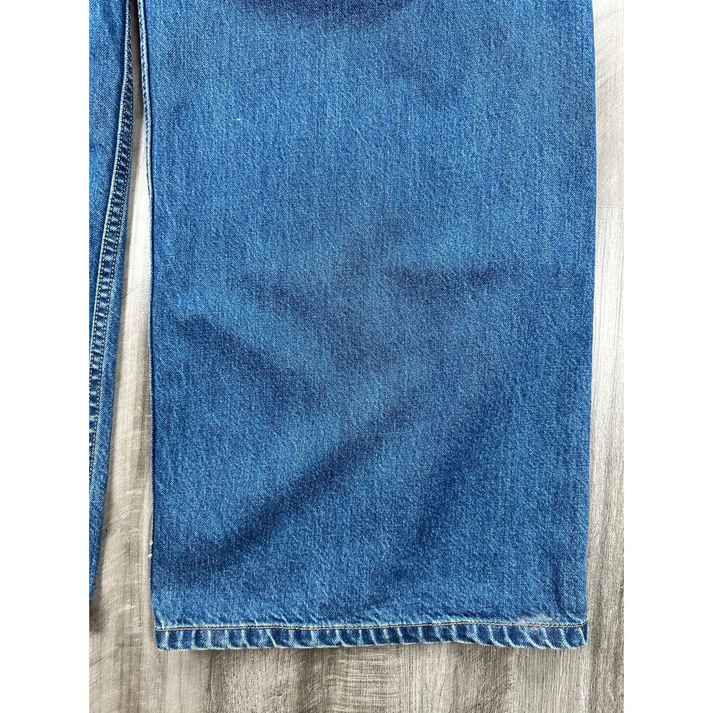 Pool House New York Wide Leg Straight Jeans in Blue — Size 38 // Preowned