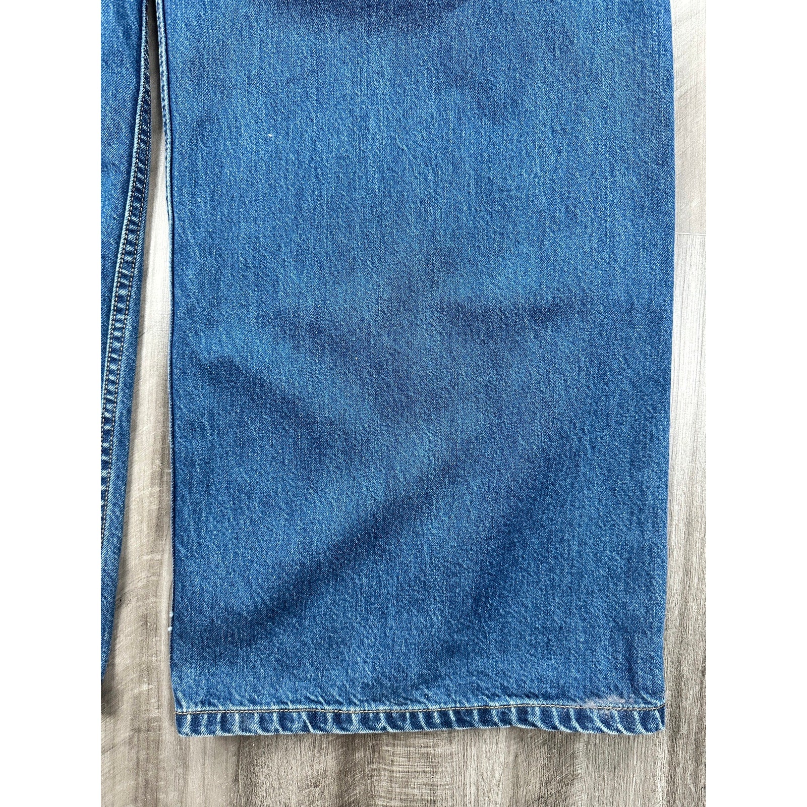 Pool House New York Wide Leg Straight Jeans in Blue — Size 38 // Preowned