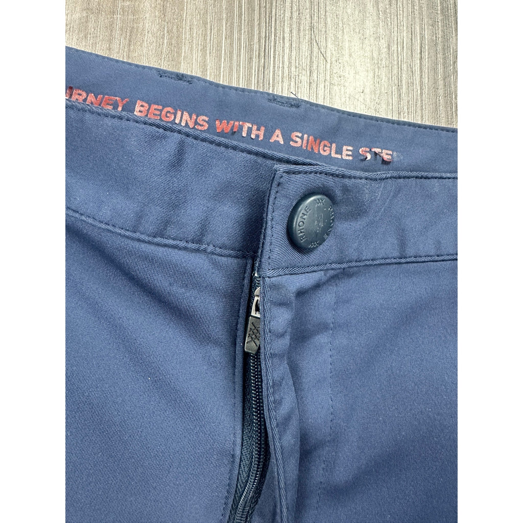 Rhone Slim Fit Commuter Pants in Navy Flex-Knit — Size 34 // Preowned