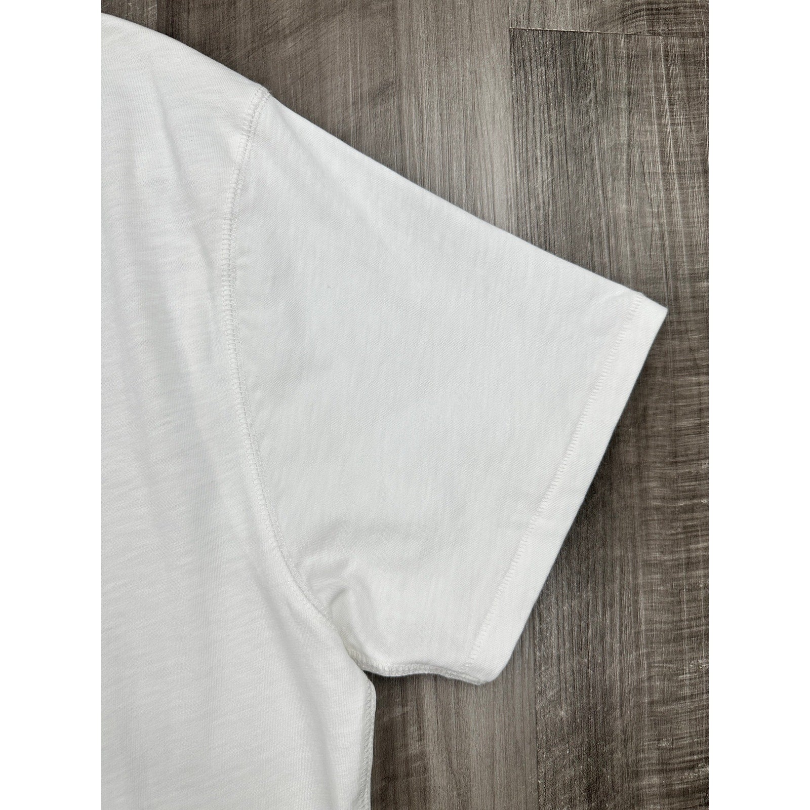 Rag & Bone Classic Slub Jersey Short Sleeve Henley in White — Size 2XL