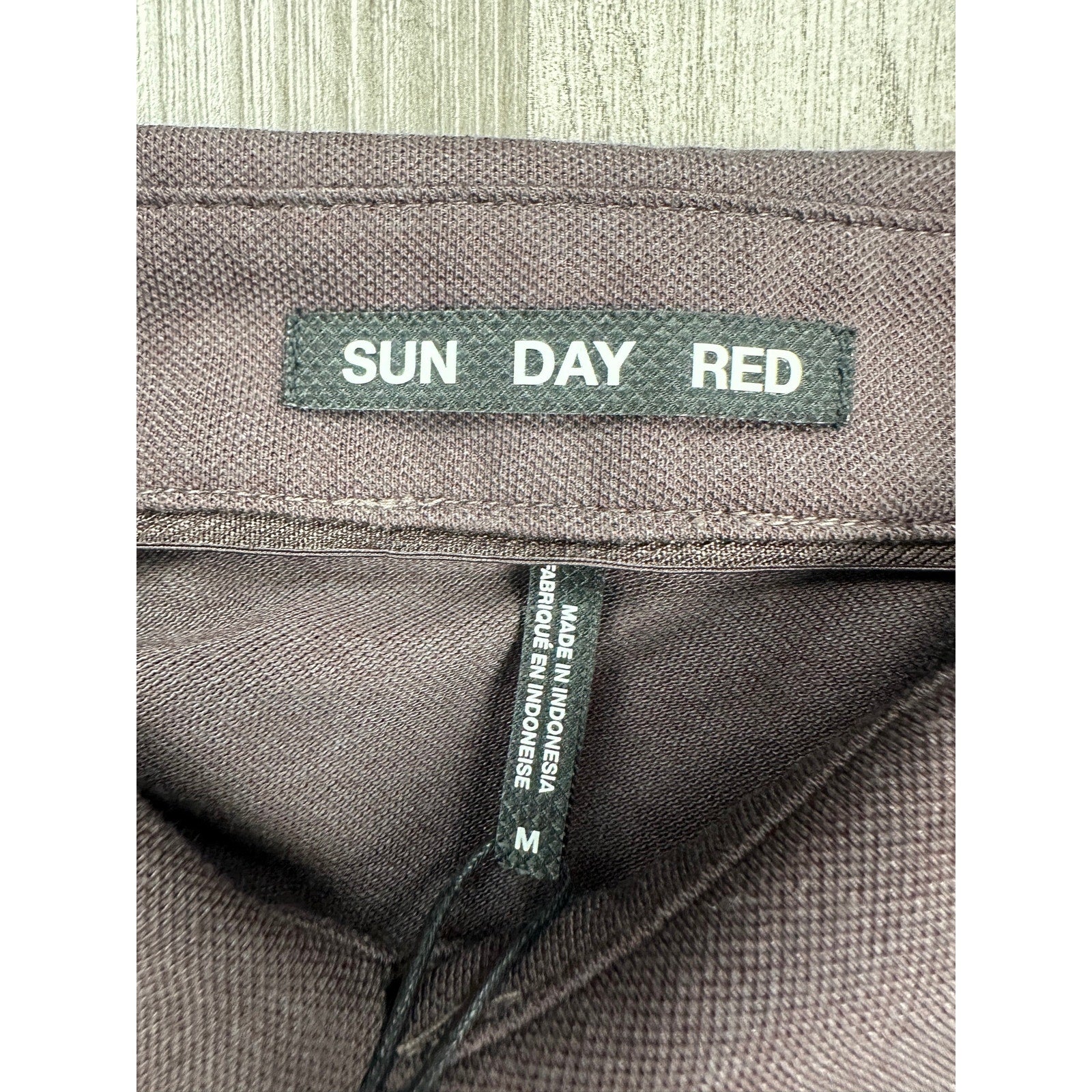 Sun Day Red Cypress Classic Crown Mesh Knit Polo in Brown — Size Medium