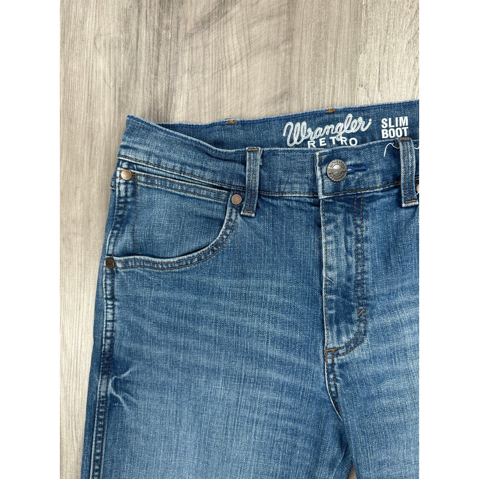Wrangler RETRO Slim Bootcut Jeans in Blue — Size 30x32 // Preowned