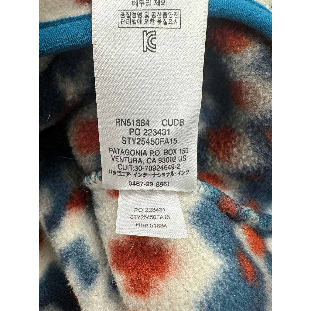 Patagonia Synchilla Snap-T Pullover in Delta Aztec Blue — Size Medium // Preowned