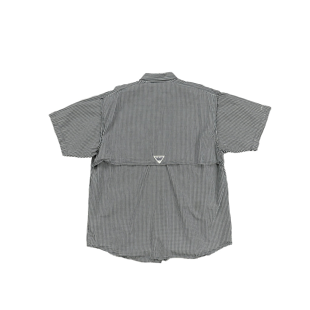 Columbia Rice Owls Super Bonehead PFG Vented Button Down in Navy Gingham — Size M // Preowned