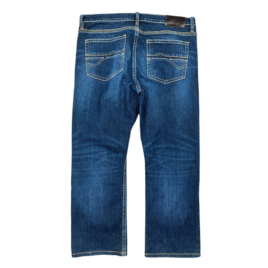 Rank 45 Slim Straight Jeans in Midnight Hawk Blue — Size 36 // Preowned